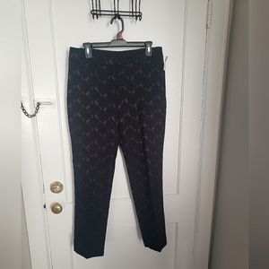 Ann Taylor Black Lace Overlay Dress Pants